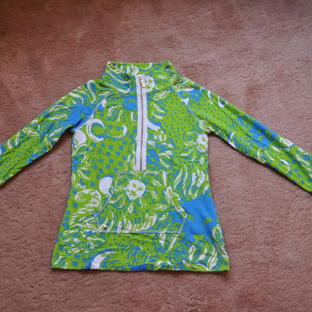 Lilly Pulitzer 3/4 Zip Popover
